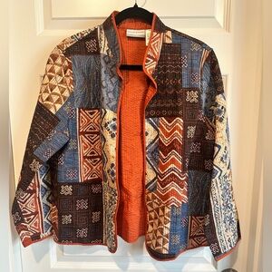Alfred Dunner Women’s Size 14P Patchwork Quilted Jacket – EUC